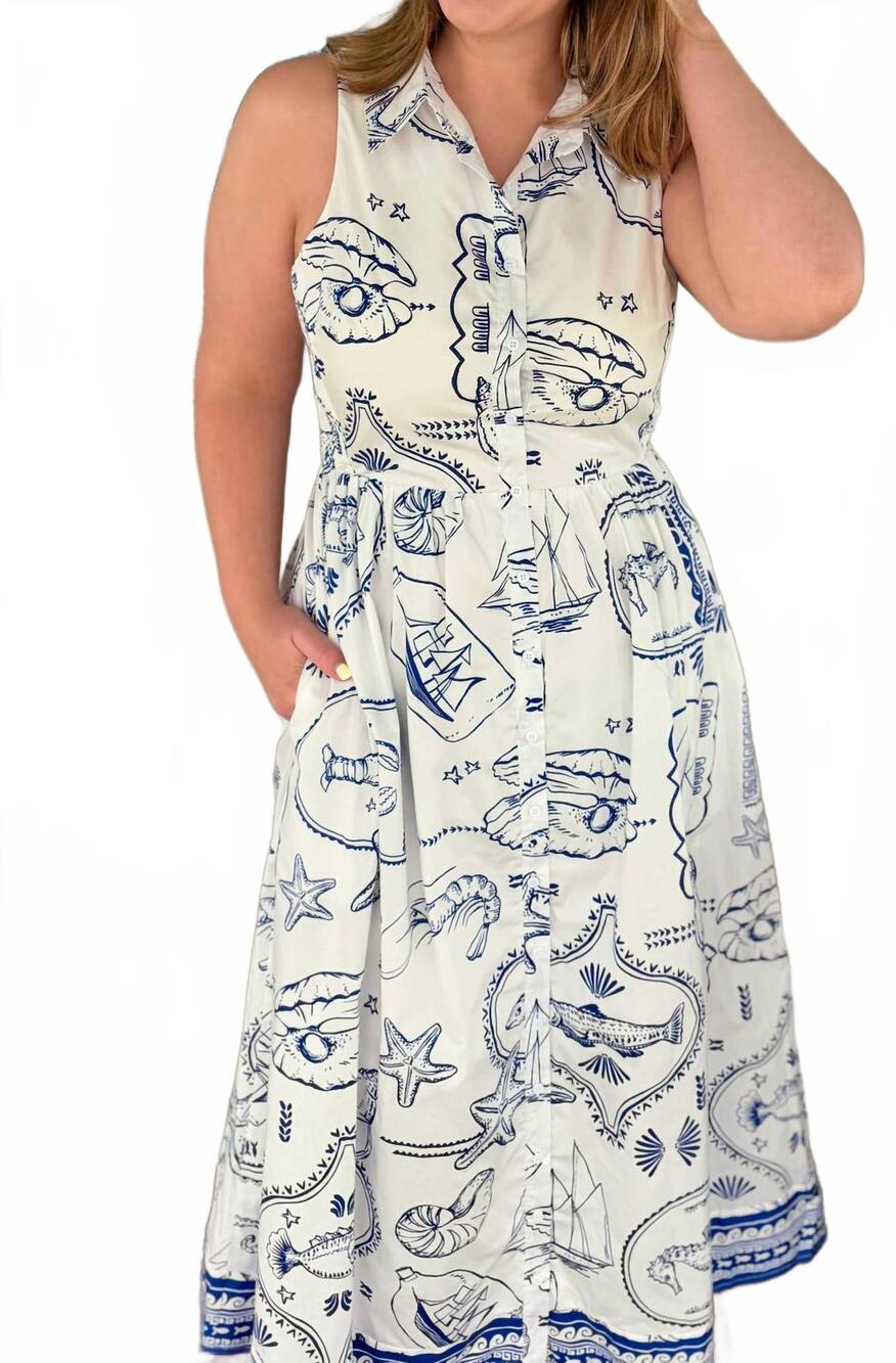 NEW SUGARLIPS women's the catie midi dress in blue